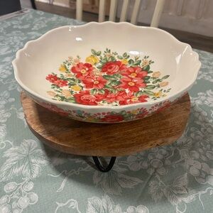 The Pioneer Woman Floral Serving Bowl - Red and Yellow